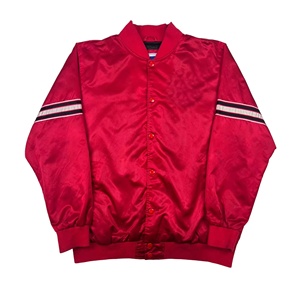 High Quality Custom Logo Wholesale Satin Varsity <b>Jacket</b> Silk College Breathable Plus Size <b>Baseball</b> <b>Jacket</b> - Product Image 1