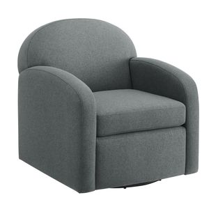 Fauteuil pivotant Edie Grey pour salon - Product Image 1
