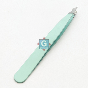 Pinzas para Cejas Inclinadas con Etiqueta Personalizada, Diseño Ecológico de Acero Inoxidable para Cejas y Pestañas - Product Image 2