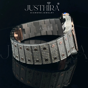 Exportador Indio de Relojes de Cuarzo con Diamantes Moissanite, Logotipo Personalizado, Fabricante de Relojes de Lujo OEM ODM, Disponibles para la Venta - Product Image 4