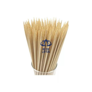 Brochettes en bambou écologiques résistantes à la chaleur, bâtonnets solides et lisses pour grillades de poulet, fruits de mer, bœuf, légumes et kebab - Product Image 1