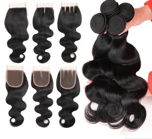 Wholesale Natural <b>Colour</b> Virgin Human Extensions Remy Body Wave <b>Wig</b> Soft Raw Indian Cuticle Aligned Double Weft Water .Style - Product Image 2