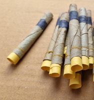 Rouleaux de feuilles d'ébène naturel à combustion Super lente Fourniture d'usine en vrac Pointes en bois et en verre Même qualité de feuille brûlante