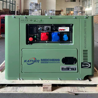 Générateur Diesel Silencieux KATHER 5kW 8kW 10kW 6kW 7kW 9kW 4 Temps Refroidi par Air avec Capot Anti-Pluie et Alternateur Tout Cuivre pour Alimentation de Secours
