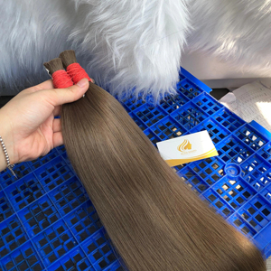 Extensions de Cheveux Humains Vierges 100% Naturels du Vietnam, Texture Lisse, 100g, Non-Remy, Qualité Supérieure, Prix de Gros Minh Khang - Product Image 1