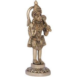 ทำด้วยมือ6นิ้วรูปปั้นทองเหลืองของ Veer Hauman ทำในอินเดียสำหรับเป็นของขวัญ - Product Image 2