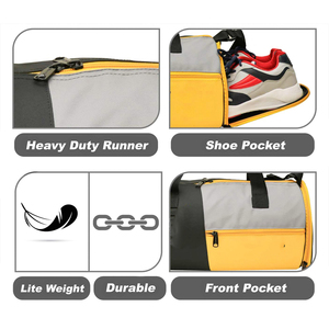 Bolsas de Gimnasio de Gran Capacidad con Logotipo Personalizado, Bolsas de Viaje de Color Sólido para Equipo de Fitness, Bolsas Deportivas - Product Image 4
