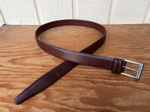 Brown Color Men's Cow Hide <b>Belts</b> Steel Buckle OEM ODM Customizable <b>Vintage</b> Style Eco-Friendly Durable Heavy Duty Waterproof <b>Belt</b> - Product Image 2