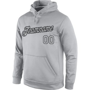 Custom Stitched Gray Gray <b>Black</b> Sports Pullover Sweatshirt Hoodie Performance Athletic Team Training <b>Fleece</b> Lifestyle Hoodies - Product Image 2
