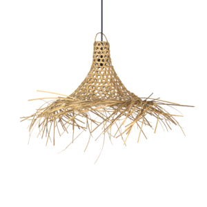 Lámpara Colgante de Bambú y Ratán, Tejida a Mano, Favorita de los Clientes, para Decoración de Interiores de Hoteles y Resorts - Product Image 4