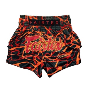 Shorts de Muay Thai Fairtex Hechos a Medida de Alta Calidad, Fabricados con 100% Poliéster para Entrenamiento de Artes Marciales para Hombres - Product Image 1