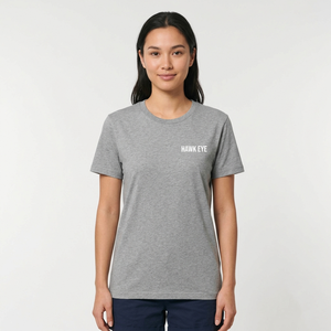 เสื้อยืดคอตตอน 100% หนัก 180 กรัม พิมพ์โลโก้ตามสั่ง สีเทาล้วน สำหรับผู้หญิง ขายส่ง เสื้อยืดคุณภาพสูง - Product Image 4