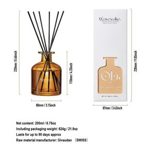 ชุดน้ำหอมปรับอากาศกลิ่นไม้ 6.7 ออนซ์ สร้างบรรยากาศห้องนอนที่เงียบสงบ พร้อมกลิ่นหอมยาวนาน 90 วันจากก้านไม้หอม - Product Image 5