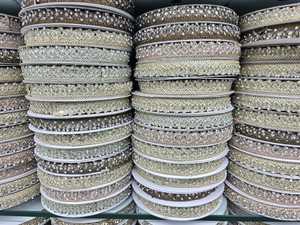 Garment Accessories Colored Ethnic Clothes Material Sewing GUIPURE Lace Trims Metallic Upholstery <b>Webbing</b> Ribbon Lace Embroidery - Product Image 2