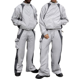 Chándal Deportivo Personalizado de Fábrica OEM, Impermeable, Ligero, Cortavientos, con Cierre, para Hombre - Product Image 1