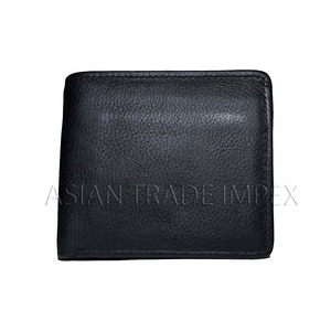 Portefeuille court homme en cuir véritable léger de haute qualité, pliable, avec logo personnalisé, en polyester durable, fabriqué en usine, prix de gros 2026 - Product Image 3