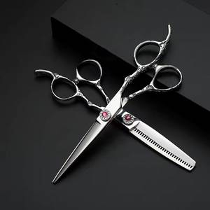 Tijeras de Peluquería Profesionales Morje, Acero Inoxidable, Hoja Afilada, Tijeras de Entresacar con 28 Dientes, Ligeras, Mango Largo, para Diestros - Product Image 6