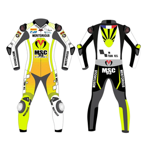 Men’s Custom Cowhide/Kangaroo Leather Track Racing Suit One Piece | Wholesale Jumpsuit/Traje Motorcycle Gear CE <b>Level</b> 2 - Product Image 1