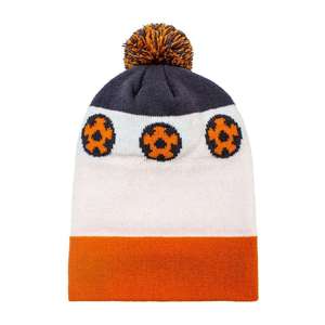 Bonnet unisexe en coton avec pompon orange, motif camouflage, 56-58 cm, respirant, imperméable, décontracté, pour le ski et les activités de plein air - Product Image 4