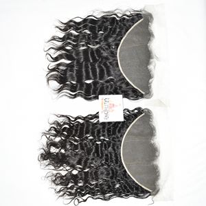 Cheveux humains indiens bruts non traités, frontale 13*6, double trame tissée à la machine, couleur naturelle noire, vente en gros - Product Image 4