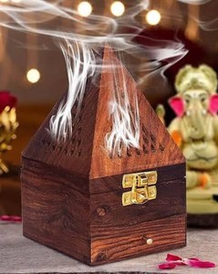 Brûleur d'encens en bois de santal, diffuseur d'aromathérapie Oud, support de parfum sculpté écologique fait main pour la maison et l'hôtel - Product Image 3
