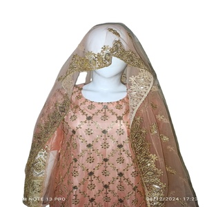 Traje Anarkali para niñas con dupatta Heavy últimos diseños bordado ropa de fiesta vestido largo trajes paquistaníes en todo el precio de venta - Product Image 1