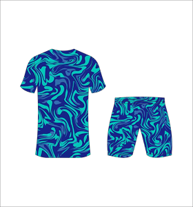 Conjunto de Uniforme de Fútbol Personalizado con Sublimación, Color Verde Azulado, Cuello en V, Manga Corta, Transpirable, de Secado Rápido, para Hombre - Product Image 2