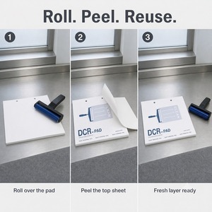 Tampon adhésif personnalisé DCR pour l'élimination des poussières, idéal pour le nettoyage industriel en salle blanche, la suppression des particules et des fibres. - Product Image 2