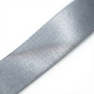 25mm Steel Gray Single Face Satin Ribbon Factory Direct 5 Rolls x 8 Meter for Executive Gift <b>Bows</b> Retail Displays Events Bulk - Product Image 1