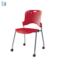 Silla de Oficina Ergonómica, Cómoda y Moderna, con Ruedas, Apilable, para Oficina en Casa, Sala de Estar, Escuela, Hotel, Comedor, Hospital