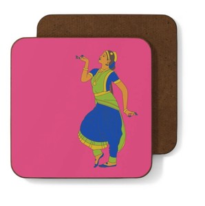 Handmade MDF Lacquered Colorful Diwali <b>Coasters</b> Set <b>Heat</b> Resistant Cup Mat Festival Gift Home Decoration Tableware Modern Carton - Product Image 3