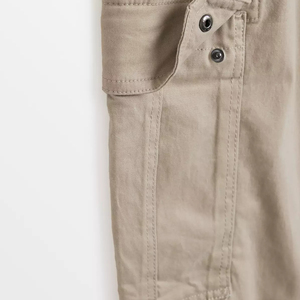 Custom Logo Wholesale <b>Men</b>’s Cargo Pants Tactical Casual Multi Pocket Outdoor Straight Fit <b>Elastic</b> Waist Relaxed Cargo <b>Trouser</b> - Product Image 6