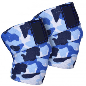 Manchons de soutien pour coudes et genoux avec logo personnalisé, pour l'haltérophilie et les squats, bandages de compression durables pour la protection en salle de sport. - Product Image 1