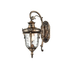 Lanterne murale extérieure en bronze massif, très vendue, avec abat-jour en verre transparent, lanterne décorative - Product Image 3