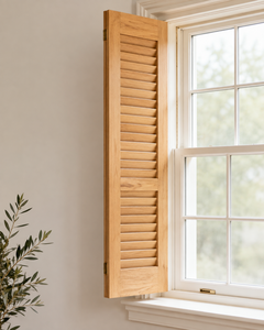 Wood Shutters Farmhouse Style Barn Door Interior Wall Decor Rustic Reclaimed Wood Traditional Country Home Shutter Windproof - Product Image 1