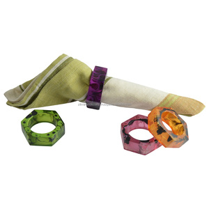 Simple Resin Napkin Ring <b>Tableware</b> Multiple Design Cloth Holder for Dinners <b>Parties</b> Hotels-Holiday <b>Decor</b> - Product Image 6