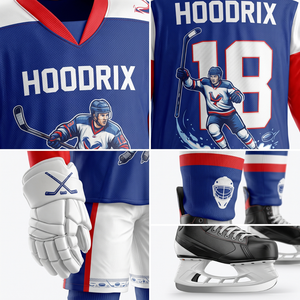 Uniforme de Hockey sobre Hielo Personalizado al por Mayor, Jersey de Equipo Sublimado, 100% Poliéster, Elástico en Cuatro Direcciones, Unisex para Adultos, Directo de Fábrica, MOQ Bajo - Product Image 6