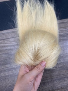 Topper de Cabello Humano Vietnamita con Base de Seda, Sin Pegamento, Muy Suave, Puntas Completas, Liso y Ondulado, Colores Personalizados - Product Image 5