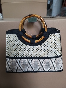 Women's Large Straw Woven Tote <b>Bag</b> with Embroidery High Quality Waterproof <b>for</b> Casual Holidays and <b>Beach</b> Use New Design - Product Image 3