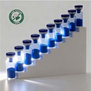 Viales de Péptidos de Cobre Azul GHK Cu de Primera Calidad, 50 mg 100 mg, para Uso Cosmético, Reafirmante Corporal, Entrega Segura, en Stock - Product Image 4