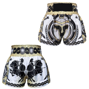 Shorts de Muay Thai pour hommes, design personnalisé, entraînement, fitness, combat, MMA, Muay Thai, kickboxing, avec design imprimé par sublimation - Product Image 5