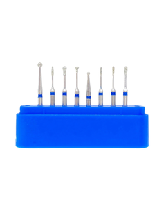 ชุดเครื่องมือผ่าตัดทางทันตกรรม Surtechs FG Diamond Burs FG115 สำหรับการเตรียมโพรงฟันแบบรุนแรงรบกวนต่ำ ชุดหยาบ 8 ชิ้น - Product Image 1
