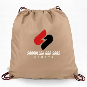 Custom Printed Waterproof Drawstring Bag Durable Polyester Gym Sports <b>Backpack</b> Reusable Lightweight for Adult - Product Image 1