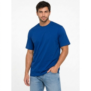 T-shirt ample en coton épais à col rond, coupe décontractée, mode décontractée, à porter au quotidien - Product Image 5