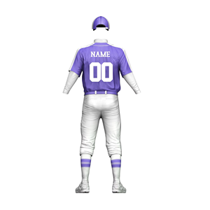 Men's Baseball Uniform Set Purple White Sublimated Jersey <b>Pants</b> Breathable Quick Dry All Seasons Adult Apparel - Product Image 2