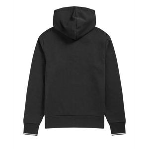 Sweat à capuche entièrement zippé personnalisé pour homme, en molleton de coton épais, imprimé sur mesure, coupe classique, streetwear unisexe, noir, pour l'hiver - Product Image 2
