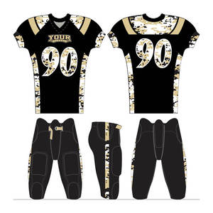 High Quality Youth Size Football Uniform Custom Sublimation Printing Blank Tackle Twill Practice Wear American Football Uniforms - Product Image 4