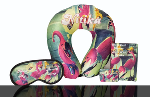 Oreiller de voyage personnalisé imprimé, oreiller de voyage en forme de U personnalisé, oreiller de voyage avec nom imprimé, oreiller imprimé par sublimation - Product Image 4