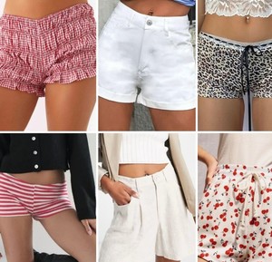 Nuevos Shorts de Cintura Alta para Mujer, Estilo Vintage, 100% Algodón, Corte Regular Informal, Shorts de Playa para Chicas, Cintura Elástica - Product Image 4
