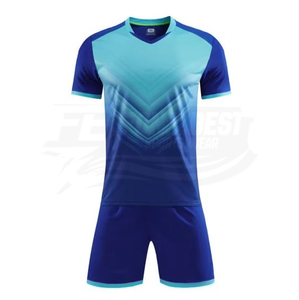 Men's V-Neck Soccer Uniform Set Short Sleeve Jersey Shorts Moisture Wicking Polyester Gradient Color All Seasons <b>Athletic</b> Fit - Product Image 4